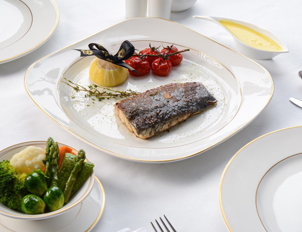 سمك برمندي مشوي