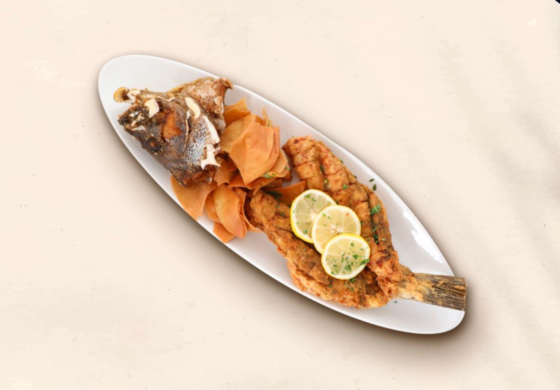 هامور مقلي بطريقة المنجا