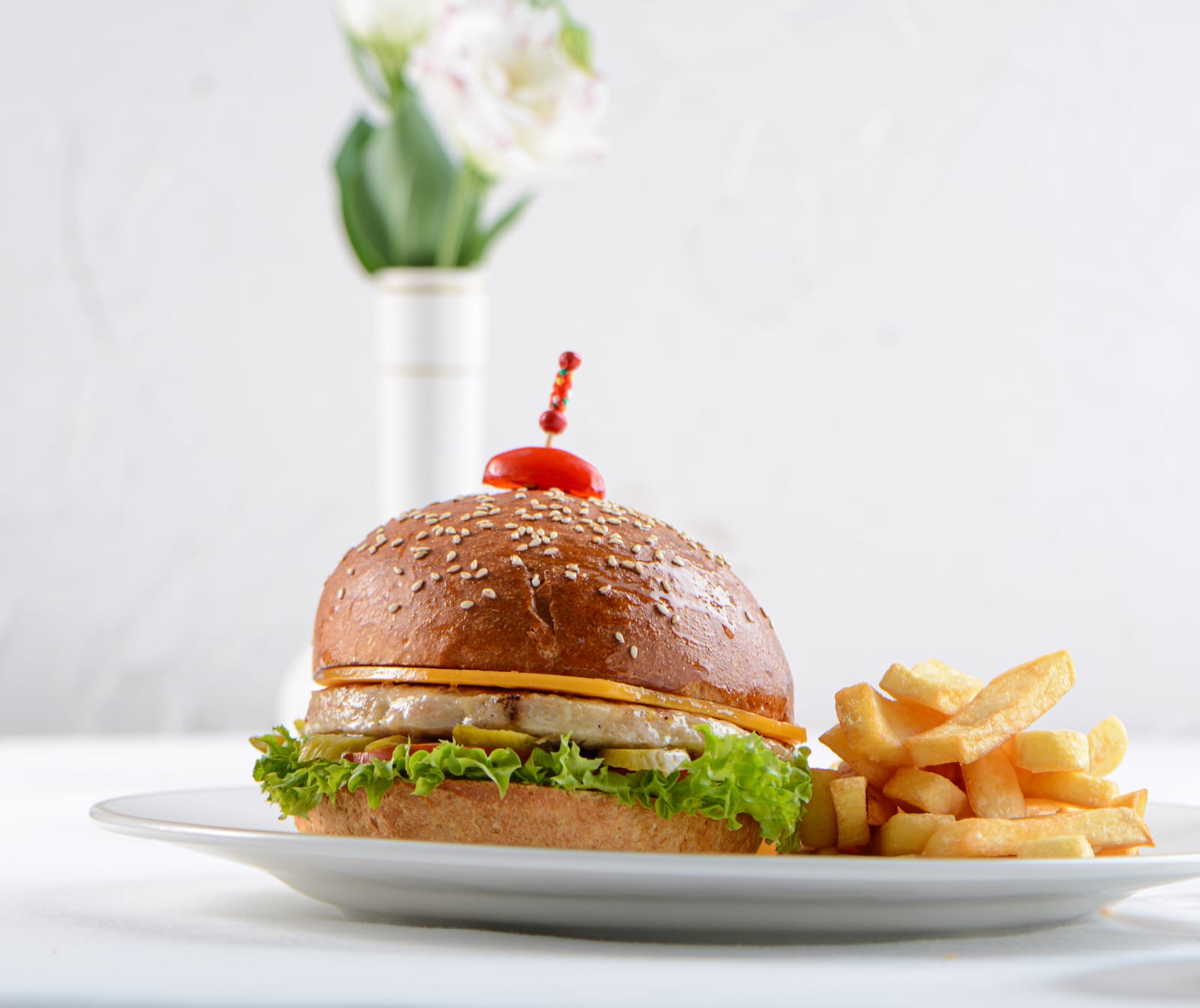 برجر الدجاج