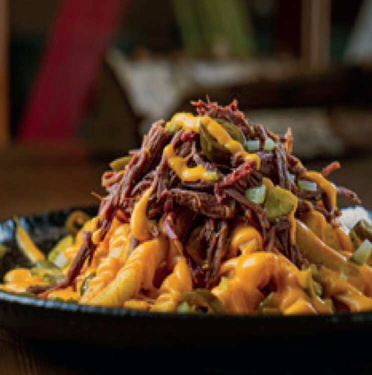 البطاطس المقلية بالبريسكت.